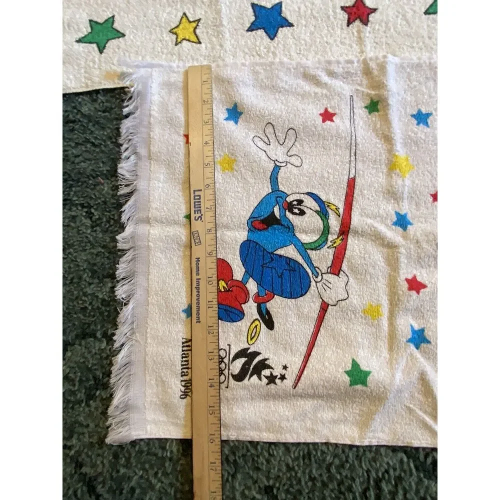 Atlanta Olympics Beach‎ Towel RARE Izzy Mascot plus Hand Towel Cannon NEW